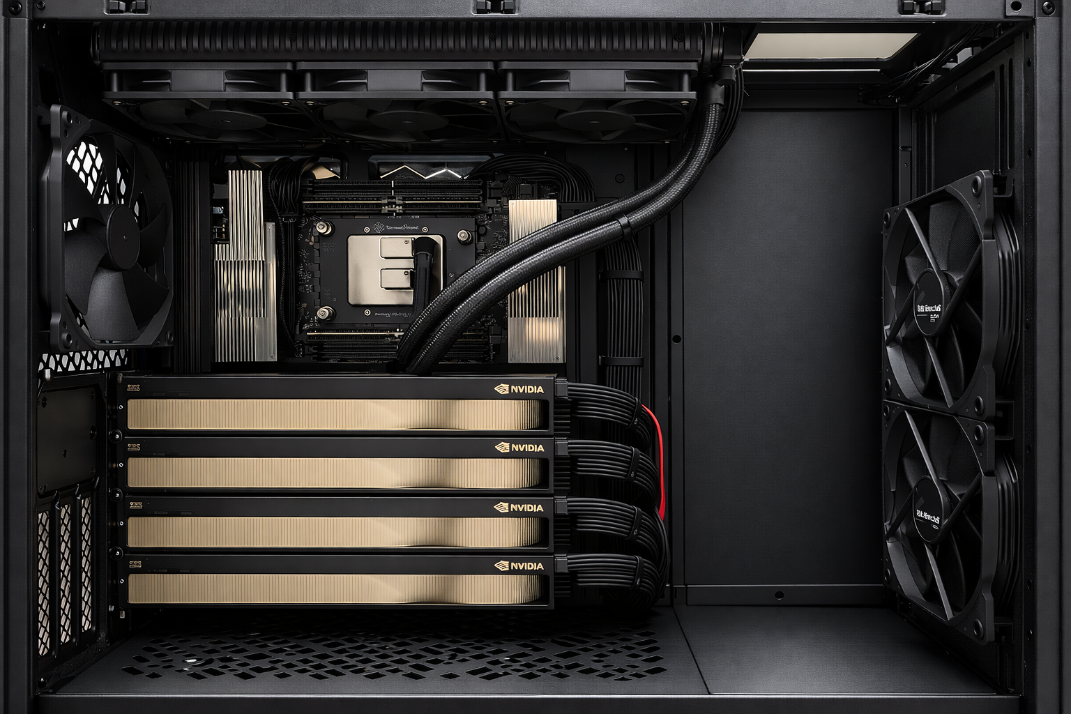 NVIDIA GPUs being assembled in Nerval's Production Machine